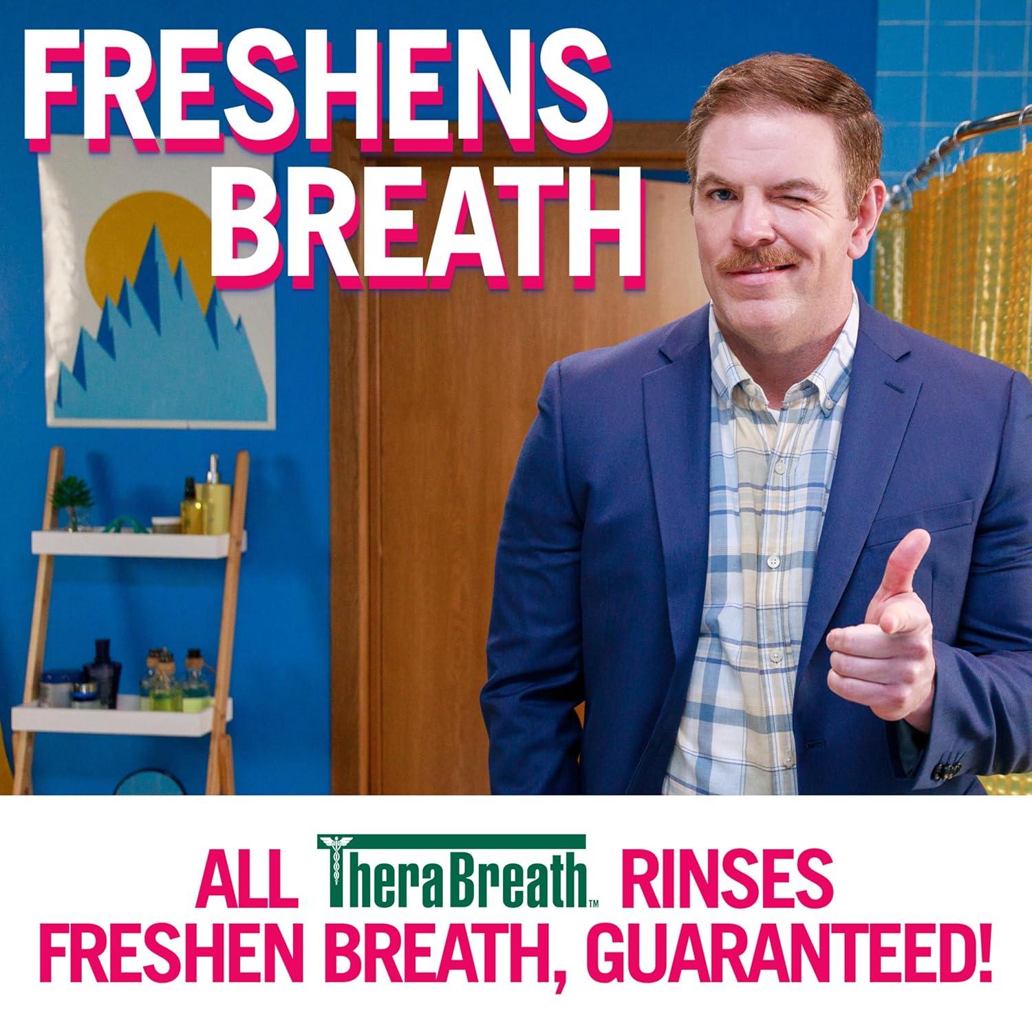image:imageTheraBreath Anticavity Fluoride Mouthwash Sparkle Mint Dentist Formulated 1 Liter