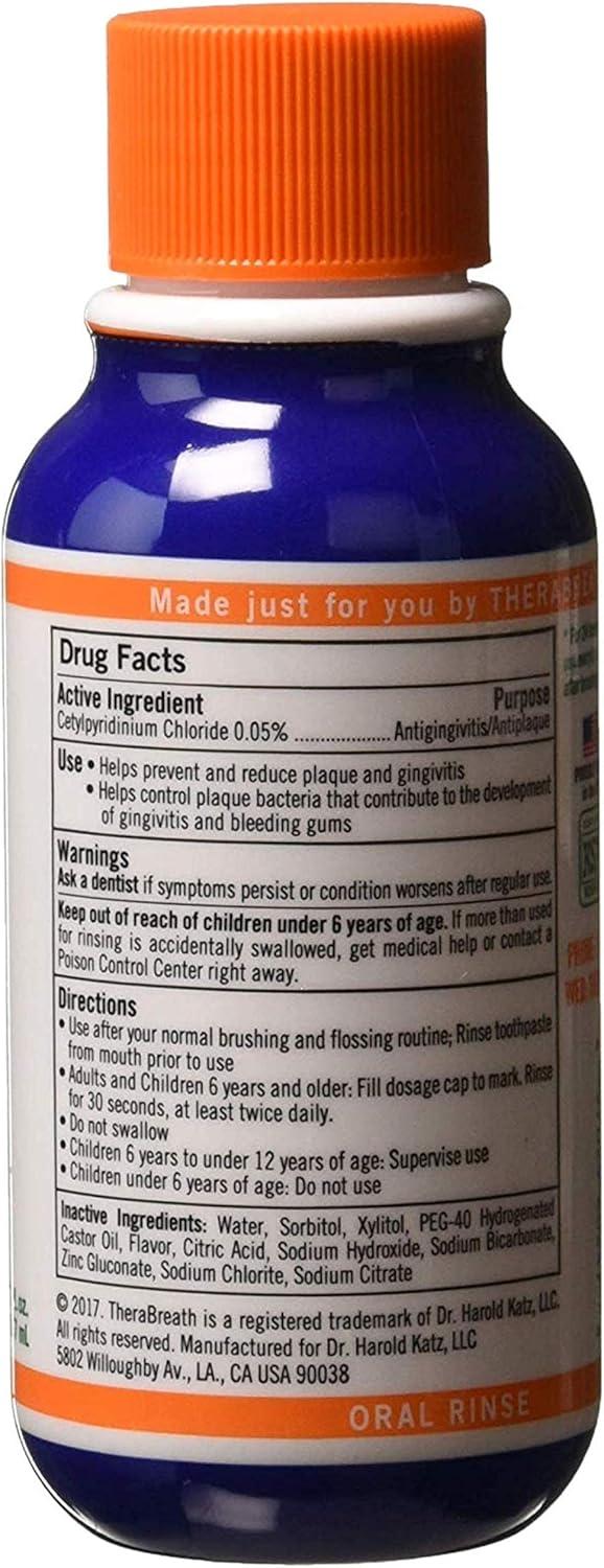 image:imageTheraBreath Healthy Gums Periodontist Formulated 24Hour Oral Rinse Clean Mint 3 Ounce Pack of 63 Fl Oz Pack of 6