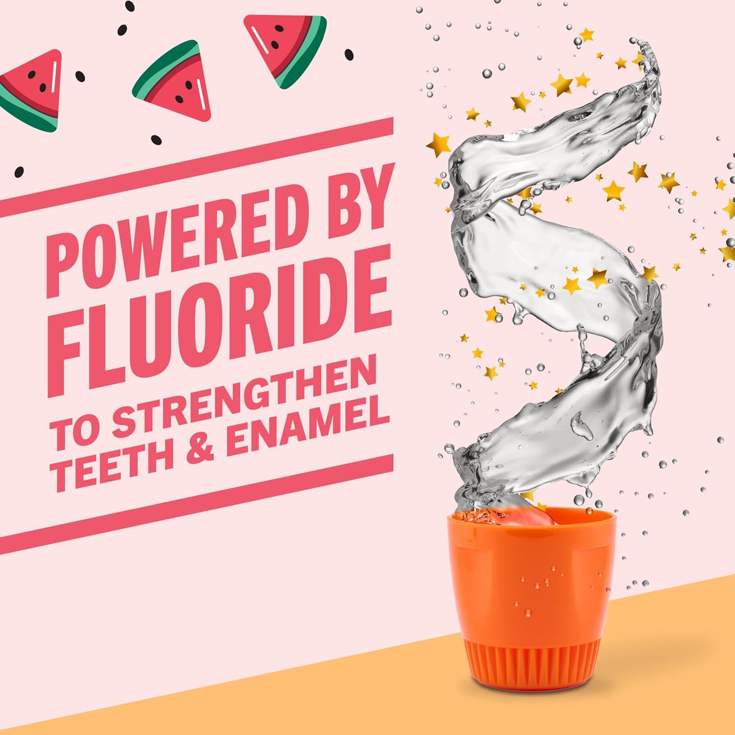 image:imageTheraBreath Kids Anticavity Fluoride Oral Rinse Strengthens Teeth amp Enamel Alcohol Free amp Dye Free Certified Organic Bubblegum Blast Flavor 16 Fl ozOrganic Wacky Watermelon Mouthwash