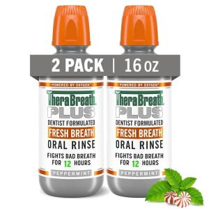 TheraBreath 12-Hour Plus Oral Rinse(16 Fl Oz (Pack of 2))