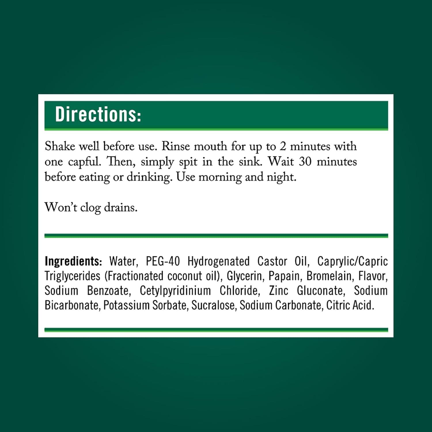 image:imageTheraBreath Whitening Oil Blend Oral Rinse AlcoholFree amp PeroxideFree Mouthwash Helps Whiten Teeth amp Freshen Breath Smooth Mint 16 Fl Oz
